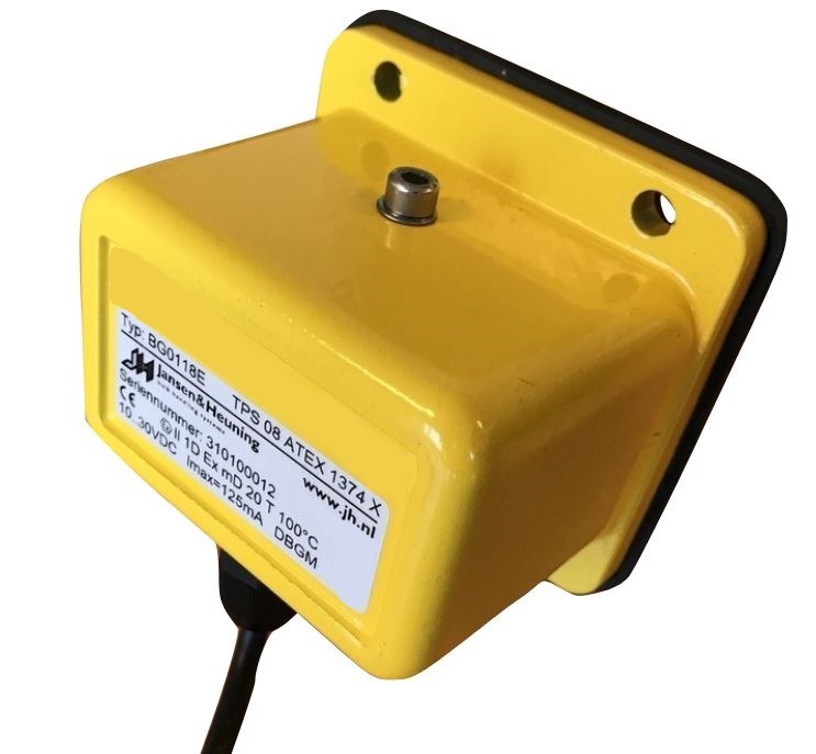 Scheefloopmelder voor elevatoren en bandtransporteurs, ATEX-gecertificeerd.